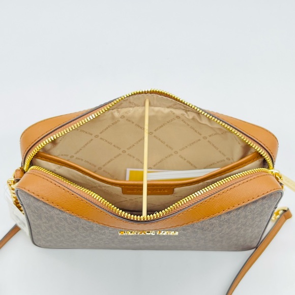 Michael Kors Large EW Crossbody Bag Brown - Picture 5 of 6